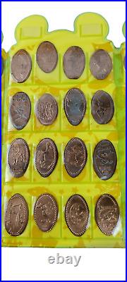 Vintage VTG Disney World Pressed Coin Collection Album with pressed pennies VTG