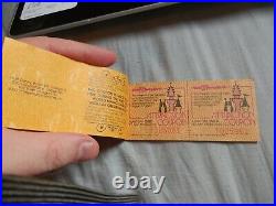 Vintage WALT DISNEY WORLD Magic Kingdom 10 Adventures Ticket Book 1979 COMPLETE