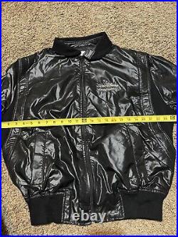 Vintage WDI 1988 Walt Disney Imagineering black satin jacket Sorcerer Mickey XL