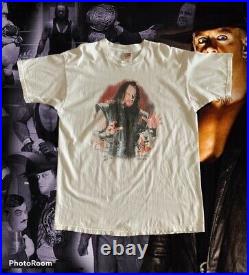Vintage WWF The Undertaker Rare 90s Wrestling Shirt Size XL fruit Of Loom VTG