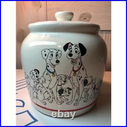 Vintage Walt Disney 101 Dalmatians Ceramic Cannister Cookie Jar Treasure Craft