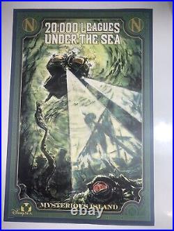 Vintage Walt Disney 20,000 Leagues Under The Sea Mysterious Island Mini Poster
