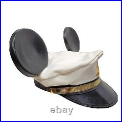 Vintage Walt Disney Captain Skipper Mickey Mouse Sailor Hat Ears USA
