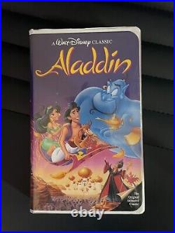 Vintage Walt Disney Classic Aladdin Black Diamond Tape