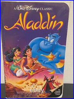 Vintage Walt Disney Classic Aladdin VHS Tape Black Diamond #1662 Collectible