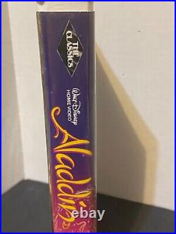 Vintage Walt Disney Classic Aladdin VHS Tape Black Diamond #1662 Collectible