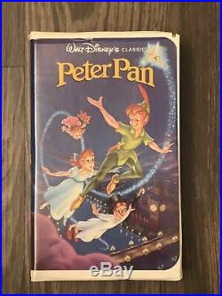 Vintage Walt Disney Classic Peter Pan VHS Video Tape Black DiamondPETERP