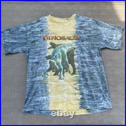 Vintage Walt Disney Dinosaur Tie Dye Movie Promo T-Shirt L/XL