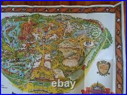 Vintage Walt Disney Disneyland Park Map 1979 Poster 30 X 44