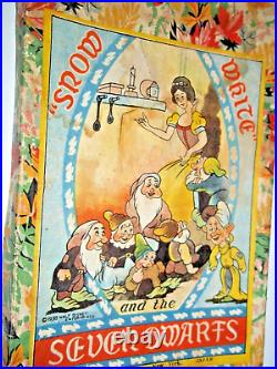 Vintage Walt Disney Ent. Snow White Seven Dwarfs Porcelain Set Original Box