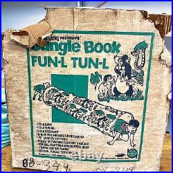 Vintage Walt Disney Fun-L Tun-L Cave Hideaway 72 x 2ft Original Box Rough