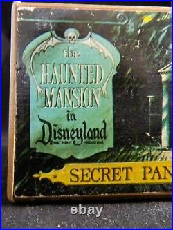 Vintage Walt Disney Haunted Mansion Secret Panel Chest Japanese Puzzle Box RARE