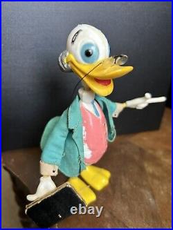 Vintage Walt Disney Ludwig Von Drake with Book And Glasses Very Rare
