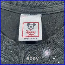 Vintage Walt Disney MGM Studios T-Shirt Mickey Minnie Mouse Men's Size XL Black