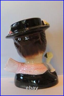 Vintage Walt Disney Mary Poppins Lady Head Vase Enesco Ceramic Planter