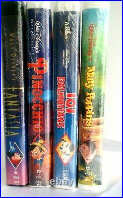 Vintage Walt Disney Masterpiece Collection VHS Tapes New Sealed Unopened