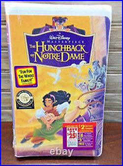 Vintage Walt Disney Masterpiece The Hunchback of Notre Dame VHS SEALED UNOPENED