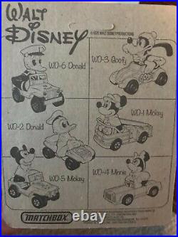 Vintage Walt Disney Matchbox Die-Cast Cars