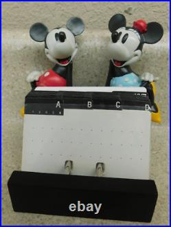 Vintage Walt Disney Mickey And Minnie Mouse Ceramic Address Organizer Very Rare
