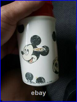 Vintage Walt Disney Mickey Mouse Head Lunch Box with Thermos Aladdin Industries