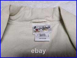 Vintage Walt Disney Mickey Mouse Pin Trading Safari Mesh Lined Vest Size Large