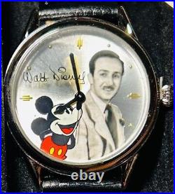 Vintage Walt Disney & Mickey Mouse Signature Timepiece? Fossil Watch /1000 New