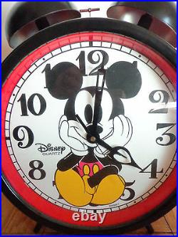 Vintage Walt Disney Mickey Mouse giant red wall floor desk clock