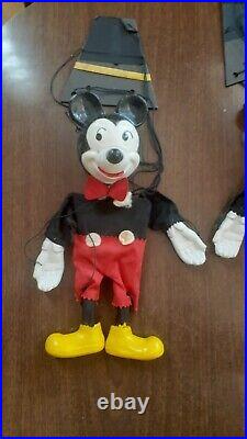 Vintage Walt Disney Mickey and Minnie Marionette Puppets