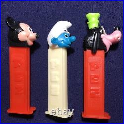Vintage Walt Disney PEZ Dispensers Set Mickey Mouse Goofy Smurf Austria and