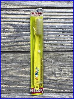 Vintage Walt Disney Pepsodent Donald Duck Yellow Toothbrush Juniors Soft