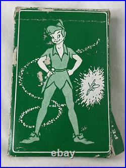 Vintage Walt Disney Peter Pan Los Pirates Playing Cards Rare VGUC Box has damage