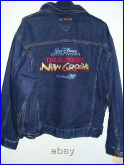 Vintage Walt Disney Pictures Presents The Emperor's New Groove Jean Jacket Large