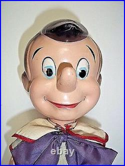 Vintage Walt Disney Pinocchio 14 Knickerbocker Toy Company 1930's Composition