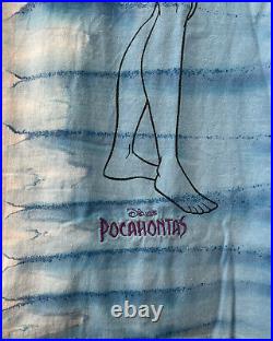 Vintage Walt Disney Pocahontas All Over Movie Promo T-Shirt Large Single Stitch