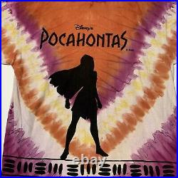 Vintage Walt Disney Pocahontas All Over Movie Promo T-Shirt XL Single Stitch