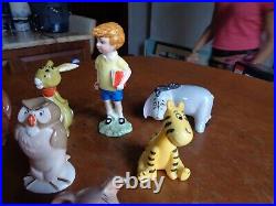 Vintage Walt Disney Production John Beswick England Figurine Set 8 Lot