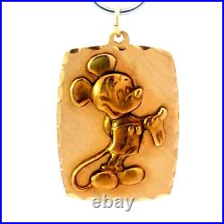 Vintage Walt Disney Productions 14k Gold Mickey Mouse Charm Pendant