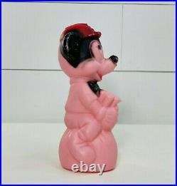 Vintage Walt Disney Productions Blow Mold Coin Bank Mickey Mouse