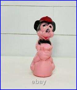Vintage Walt Disney Productions Blow Mold Coin Bank Mickey Mouse