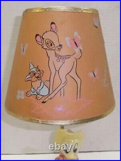 Vintage Walt Disney Productions Donald Duck Cowboy Lamp 1950's