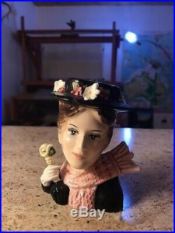 Vintage Walt Disney Productions Enesco Mary Poppins Head Vase Julie Andrews 1964
