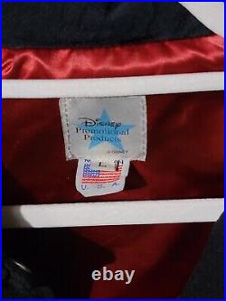 Vintage Walt Disney Records Bomber Jacket Black Embroidered Personalized Susan
