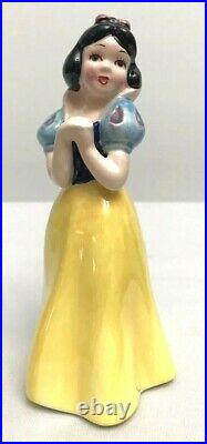 Vintage Walt Disney Snow White And The 7 Dwarfs Ceramic Miniature Figurines Set