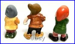 Vintage Walt Disney Snow White And The 7 Dwarfs Ceramic Miniature Figurines Set