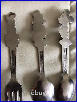 Vintage Walt Disney Stainless By Bonny Mickey, Donald And Pluto Spoons & Fork