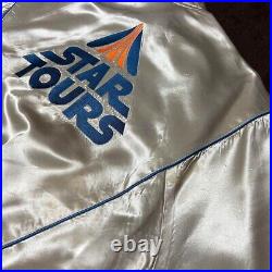 Vintage Walt Disney Star Tours Star Wars Jacket Size L Made In USA Embroidery