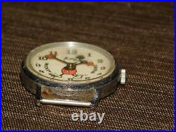 Vintage Walt Disney Swiss Made Mickey Mouse Watch Not Working No Band