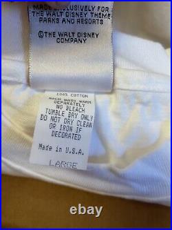 Vintage Walt Disney T Shirt Top Adult Large Single Stitch Walt's Vision Mickey