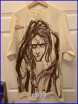 Vintage Walt Disney Tarzan Movie Promo T Shirt Size XL Mint condition