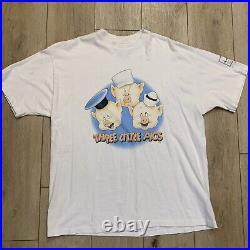 Vintage Walt Disney Three Little Pigs Shirt 1994 Pre-Shrunk Hanes Beefy-T Sz XL